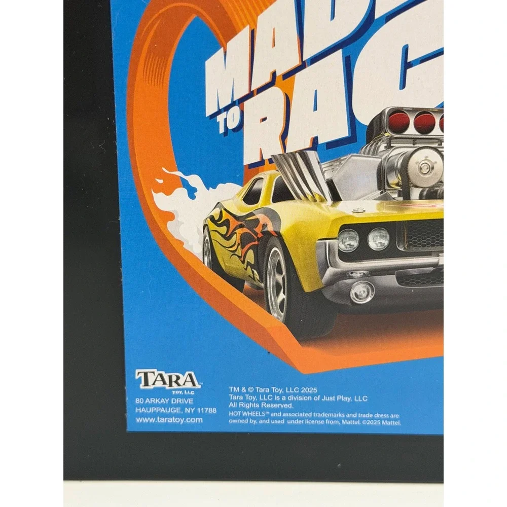 Hot Wheels Made to Race 6 Car Case Black Plastic Storage Tara Toy 1265LIA01